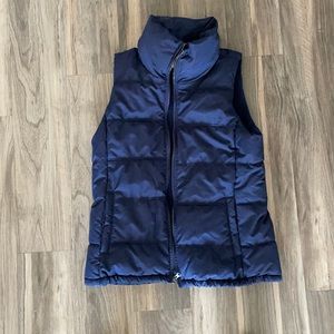 Puffy full length zip vest